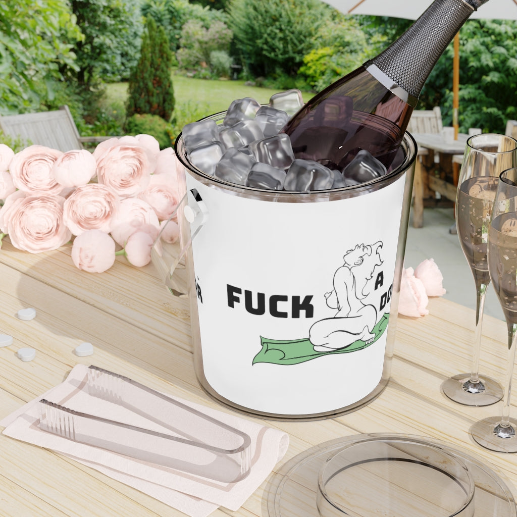 Ice Bucket with Tongs